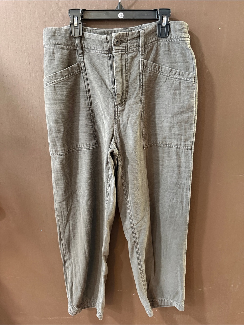 Lucky Brand Gray Straight-Leg Pants